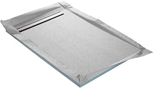 Receveur de douche à carreler monopente + natte étanche + siphon ultra plat - 140 x 90 cm