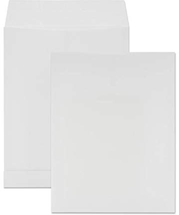 Netuno 50 weiße Faltenversandtaschen E4 ohne Fenster 280× 400 mm 130g erweiterbare Kapazität Versandtaschen mit Falten erweiterbar große Umschläge mit Stehboden weiß für Bücher Broschüren