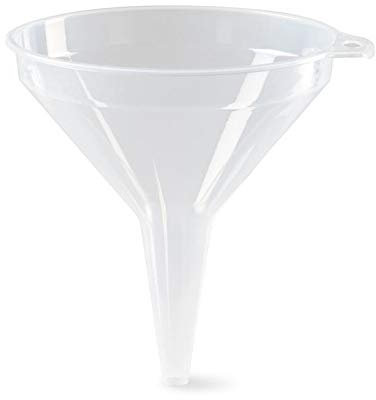 Entonnoir plastique 21 cm transparent