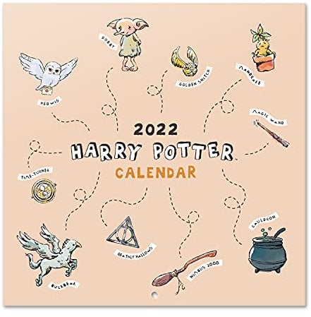 Grupo Erik Harry Potter Kalender 2022 Wandkalender 2022 Groß für 16 Monate Beige
