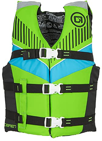 O'Brien Childs Nylon Life Jacket, Lime (32-55lbs)