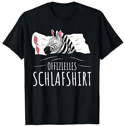 Offizielles Schlafshirt Zebra T-Shirt