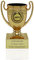 Pokal mit Gravur Wunschtext | Pokale Kindergeburtstag | Henkelpokal als Geschenk für Kinder, Frauen und Männer mit Embleme | Wanderpokal für jeden Anlass | Trophäe Mini Pokal in DREI Farben (Bronze)