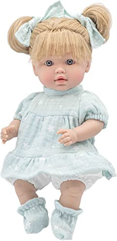 ROSATOYS Muñeca habladora 33cm - Pilas Incluidas - Azul