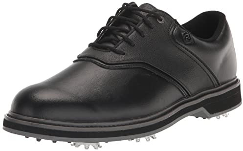 FootJoy Zapatos de golf para hombre 41 EU, Negro/Negro, 45 EU