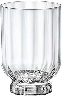 Rocco Bormioli Bormioli Rocco Florian Lot de 6 verres en verre, pied transparent, dof, 37,5 cl, vinyle, 37,5 cl