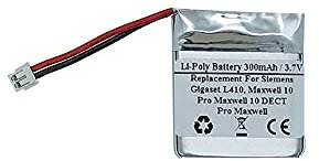 300mAh 3.7V Ersatz Akku für Siemens Gigaset L410, Pro Maxwell 10 DECT Akku Teilenummer F39033-V328-C901 S30852-D2240-X1 V30145-K1310-X48 V3010101010101 0 45-K. 1x 310-X458