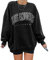 GeGekoko Donna Felpa con Cappuccio Lunga Classica Hoodie Oversize Vintage di Los Angeles Tempo Libero Sport Fitness Outdoor Basic Casual