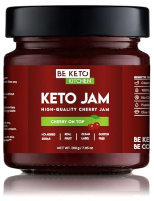 KETO JAM CHERRY ON TOP 200g BeKeto Ketogenic Lowcarb