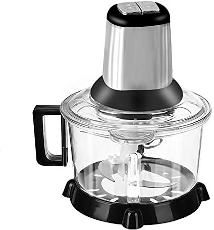 Hachoir à Viande électrique 5L 220V 50Hz 200-300W Blender Hachoir Mélangeur Robot culinaire Machine pour Fruits Légumes (Couleur : Plastique Taille : 5L) (Couleur : Acier, Taille : 5L) (Steel 5L)