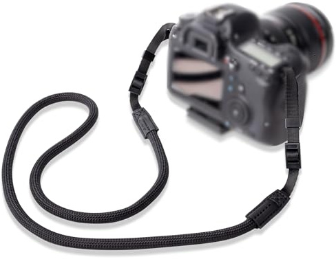 LENS-AID Kameragurt in Seil-Optik, 100cm: Als Nacken- BZW. Schultergurt zum Tragen einer Kamera verschiedener Hersteller