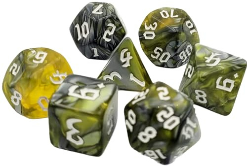 Dice4friends Würfelset: Green Flow (7)