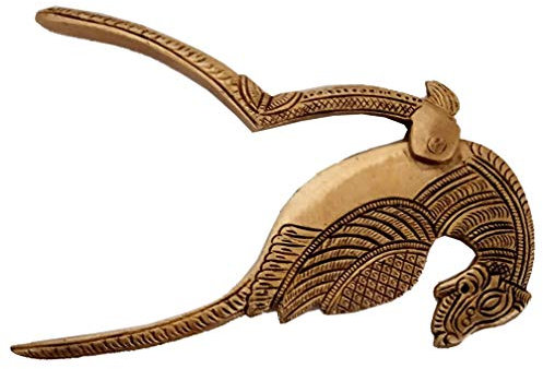 Aakrati Devyom 12259 Yali Nussknacker aus Messing, seltene Kollektion, Sammlerstück Idol im Sarota-Design