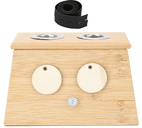 2 Löcher Bambus Moxa Box Moxibustion Box, 2 Löcher Bambus Moxa Moxibustion Box Moxa Box Moxa Stick Brennerhalter Moxastreifen Beifuß Moxibustion Box für Body Health Care