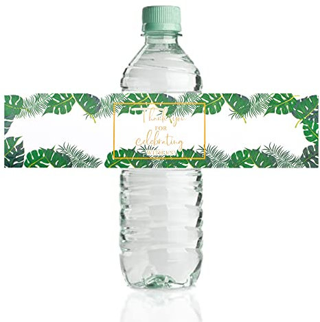 URROMA Lot de 50 étiquettes Autocollantes pour Bouteille d'eau de Mariage (style5, 50Pcs)