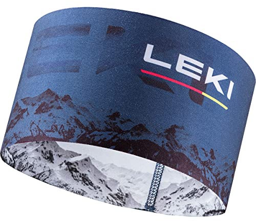 Leki XC Stirnband, dark denim-white-poppy red, ONE SIZE