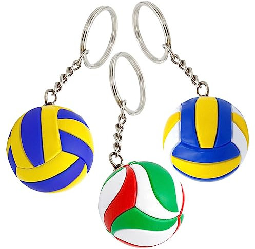 3Pcs Porte-Clés De Volley-Ball Décoratifs, Accessoires Sportifs Créatifs, Cadeaux De Volley-Ball Pour Anniversaire Et Remise De Diplôme, Pendentifs Polyvalents Pour Sac À Et Clés