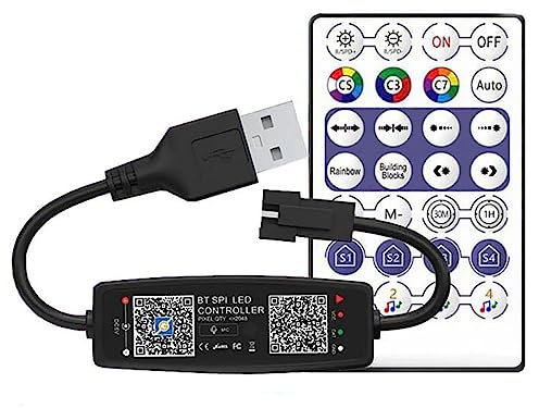 Vrabocry WS2811 WS2812B USB 5V LED Controller Bluetooth Musik mit MIC für SK6812 WS2812 Pixel LED Streifen Licht APP 28Keys Remote