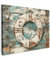 MuchoWow© Leinwand 80x60 cm Deko Schlafzimmer Aesthetic Leinwandbilder Wohnzimmer Gemälde Foto Geschenk Living Room Decoration Maritime - Boje - Rettungsring - Holz - Maritim