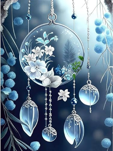 Komicea Peinture par Numéros Adultes Enfants Débutants, DIY Kits de Peinture à L'huile, Peinture par Numéros pour la Décoration de la Maison, Livrée avec Peinture et Pinceau, Attrape-rêves(40 * 50cm)