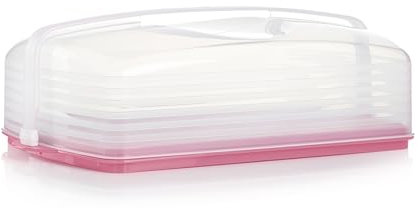 Tupperware Rechteckiger Kuchen- und Cupcake-Träger – für 18 Cupcakes