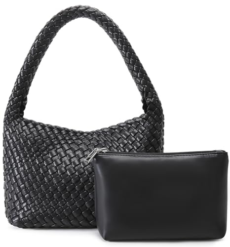 NOBLIFE Feder-01 Tragetasche, gewebte Tasche, Handtasche, Strandtasche, veganes Leder