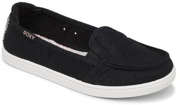 Roxy Minnow - Slip-On Shoes for Women - Zapatillas sin Cordones - Mujer - Negro.