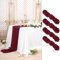 4 Stück Käsetuch Tischläufer Burgunderrot,90 x 300 cm Rustikaler Gaze Stoff Boho Seihtuch-Tischläufer lang Cheesecloth Tischläufer Hochzeit Tischdecke für Hochzeit, Party, Bankett-Dekoration
