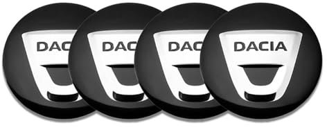 4Pack of Wheel Cap Stickers for Dacia Duster 2010-2017,Wheel Stickers, Wheel Hub Cover, Tire Rim Cover Sticker, Badge Sticker Accessories