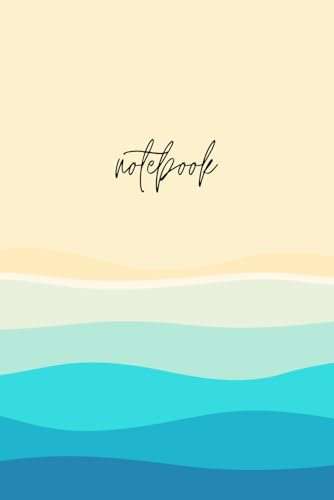 Water Wave Notebook: 6x9 Lined notebook, 120 pages, Glossy Cover