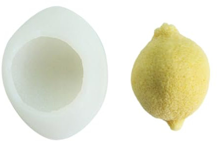 Gemüse und Obst Silikon Form Harz Frucht Form Kerze Form DIY Gips Ton Form 3D Gemüse Fondant Kuchen Form für Kuchen Dekors Mousse Pudding Dessert Obst Shop Showcase Dekoration Zitrone