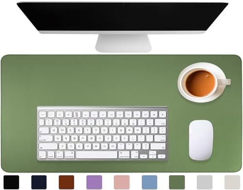 Busnos Schreibtisch Unterlage Groß Schreibtischunterlage Modern 80 x 40 cm Schreibtisch Unterlage pc Maus Unterlage Schreibtisch Filz Schreibtischunterlage Grün Tischunterlage Desk Pad