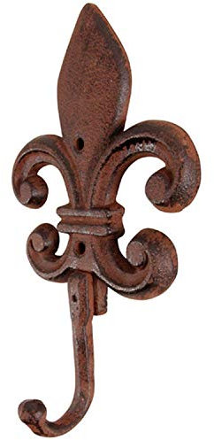 degawo Rustikaler Haken GEFÜLLTE LILIE aus Gusseisen