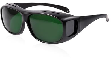 LIGHTMEUP Rotlichttherapie-Brille, hervorragender Augenschutz für Infrarot- und LED-Lichtsitzungen, blockiert 200–2000 nm schädliche Wellenlängen, behält die Sichtbarkeit, leichte, bequeme