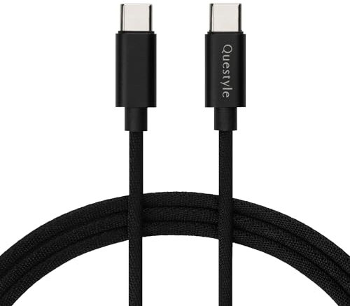 Cavo USB C OTG di Questyle, Cavo USB C per Illuminazione da 48 Pollici / 1,2 m, Adattatore Audio da 3,5 mm per Amplificatore M12i M15i