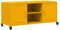 vidaXL Mobile TV Giallo Senape 100,5x39x43,5 cm in Acciaio, Mobile Porta TV, mobiletto HiFi, Mobile per dispositivi multimediali, Supporto TV