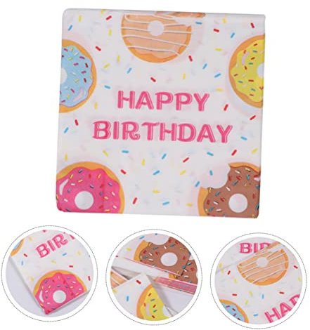 PRETYZOOM Sulies Donut-servietten Mit Aufdruck Für Geburtstagspartys 40 Stück Papierservietten Zur Entsorgung Für Dekorationen