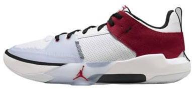 Nike Herren Jordan One Take 5 Basketballschuh, White/Gym Red/Sail/Black, 46 EU