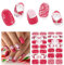 Christmas Nagelfolie UV Härtend - 28 Stück Nagelsticker UV Gel Nagelfolien Selbstklebend Nail Sticker Nagellackstreifen Gel-Nagelaufkleber Christmas Art Stickers DIY für Damen Mädchen