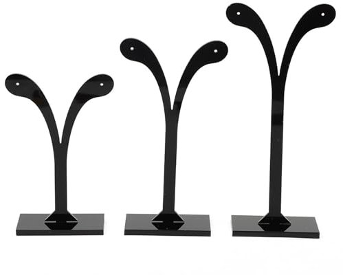 Dreiteiliger Ohrringhalter Ohrring Display-Ständer Schmuckständer (Bohnensprossen) für Heimtextilien und Schmuckorganisation (-ZP28936-02)