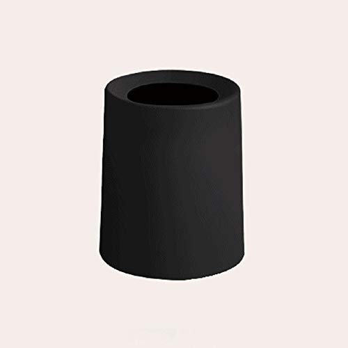 JKJZSALJ Poubelle Cylindrique en Plastique À Couvercle Ouvert pour Salle De Bain, Bureau, Chambre À Coucher, Salon, Cuisine, 8 L, 12 L, Poubelle pour L'Intérieur, Noire, 12 L