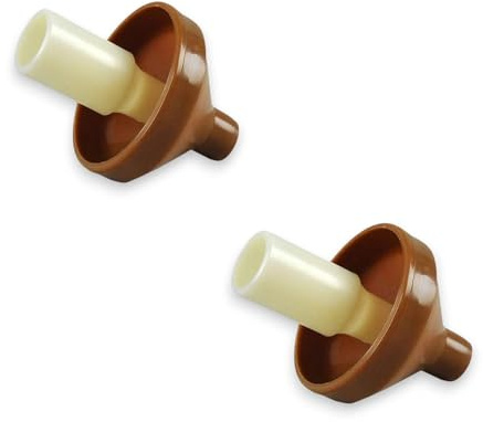 BricoShopping Fischiotto Paraspruzzo in Plastica per Caffettiere Moka da 1-3 Tazze, Con fischio Avvisatore alla completa fuoriuscita del caffè, 2 pezzi.