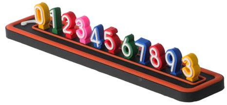 MUCKLILY Nummernschild Für Temporäres Parken Telefonnummer-Karte Für Auto Parkkarte Aus PVC Auffällige Farbe Für Identifizierung Langlebig Für Verschiedene Bedingungen