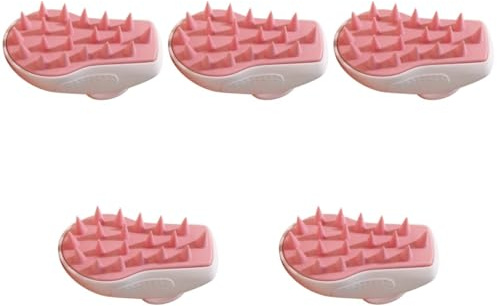 FRCOLOR 5St Massage-Shampoo Massagegerät Föhnbürste Bürstenshampoo Gesichtsreinigungsbürste scalp massage brush massagebürste für die kopfhaut Haarwaschbürste Shampoo-Bürste ABS-Schale