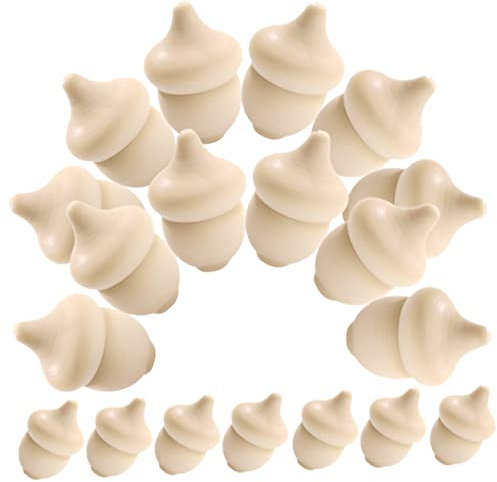 BESPORTBLE 30stücke Holzeicheln Kleine Eichel Mini Aus Holz Spielzeug Zum Basteln Diy Handwerk Handwerksmaterial Spielzeug Für Küche