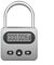 Candado electrónico multifunción con pantalla LCD y construcción resistente para soluciones de control de acceso temporizado (gris)