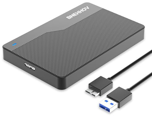 Disques durs externes 500Go USB 3.0 Hard Disk External Memory Portable 2.5 inch HDD Compatible avec PC, Laptop,PS4,Windows,Mac (Noir)
