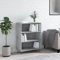 WSJHUHK Mobili,Scaffalature,Librerie & Scaffali,Libreria Grigio Cemento 69.5x32.5x90 cm Legno Ingegnerizzato