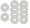 Paquete de 4 o 10 paños de fregona para Karcher RCV 5 Plus, microfibra de alta absorción para un entorno de vida más limpio (paquete de 10)