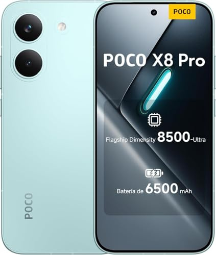 XIAOMI Poco X8 Pro Smartphone 8GB+256GB, Dimensity 8500-Ultra Prozessor, 6500mAh Akku, Ultra-helles AMOLED Display, 50MP Sony IMX882 Hauptkamera mit OIS, Grün